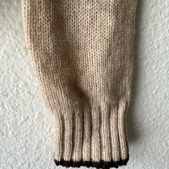 1950s 1960s 60s Vintage Brigadoon Brown Cardigan Two Tone Retro Boho Coquette - Picture 7 of 8